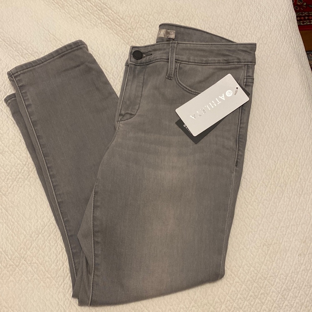 NWT Athleta Sculptek grey stretch crop 10P *these are discontinued*